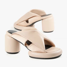 Load image into Gallery viewer, All Black Mod Collar Mule