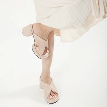 Load image into Gallery viewer, All Black Mod Collar Mule