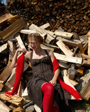 Load image into Gallery viewer, For Love & Lemons University Plaid Midi Dress / Brown