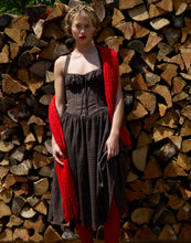 Load image into Gallery viewer, For Love & Lemons University Plaid Midi Dress / Brown