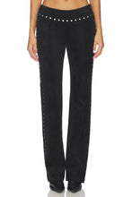 Load image into Gallery viewer, Amanda Uprichard Black Suede Regency Pants