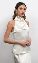 Load image into Gallery viewer, Greylin Addison Cowl Halter Neck Top / Pearl