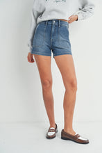 Load image into Gallery viewer, Just Black Utility Cargo Denim Short