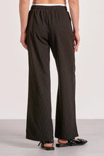 Load image into Gallery viewer, Elan Layered Pinstripe Pants / Black
