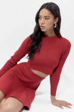 Load image into Gallery viewer, Adelyn Rae Carrie High Neck Long Sleeve Knit Top