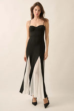 Load image into Gallery viewer, Promesa Ribbed Knit Godet Sweetheart Maxi Dress