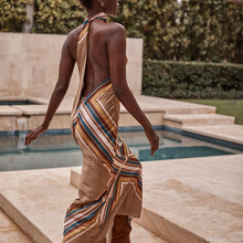 Load image into Gallery viewer, Misa Minerva Dress / Autumn Scarf