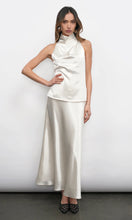 Load image into Gallery viewer, Greylin Addison Cowl Halter Neck Top / Pearl