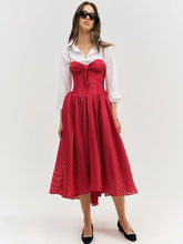 Load image into Gallery viewer, For Love and Lemons Satin Burnout Stripe Maxi Dress