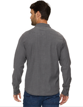 Load image into Gallery viewer, Flag & Anthem Sacramento Stretch Chambray Western Shirt / Grey