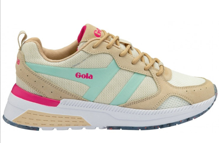 Gola Navis Off White/Powder Blue/Hot Pink Sneaker – Posh