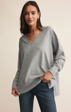 Load image into Gallery viewer, Z Supply Weekender V Neck / Classic Heather Grey