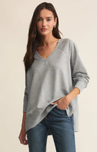 Load image into Gallery viewer, Z Supply Weekender V Neck / Classic Heather Grey