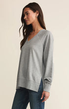 Load image into Gallery viewer, Z Supply Weekender V Neck / Classic Heather Grey