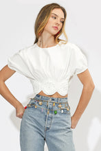Load image into Gallery viewer, Adelyn Rae Freya Crocket Detail Crop Top