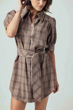 Load image into Gallery viewer, Sundays Kambry Dress / Mocha Plaid