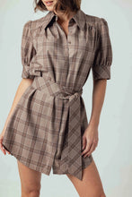 Load image into Gallery viewer, Sundays Kambry Dress / Mocha Plaid