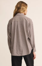 Load image into Gallery viewer, Z Supply River Plaid Button Up / Chocolate Cherry