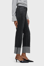 Load image into Gallery viewer, Hudson Remi High-Rise Ankle W/ Wide Cuff / Washed Black