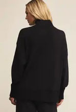 Load image into Gallery viewer, Z Supply Sable Rib Sweatshirt / Black