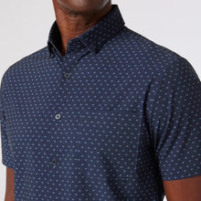 Load image into Gallery viewer, Mizzen+Main Leeward SS Dress Shirt / Navy Dotted Leaf
