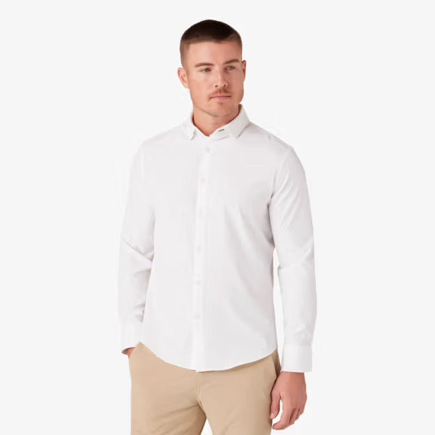 Mizzen+Main Leeward LS No Tuck Dress Shirt / White
