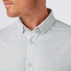 Mizzen & Main Halyard SS Dress Shirt / Pale Green Pyramid