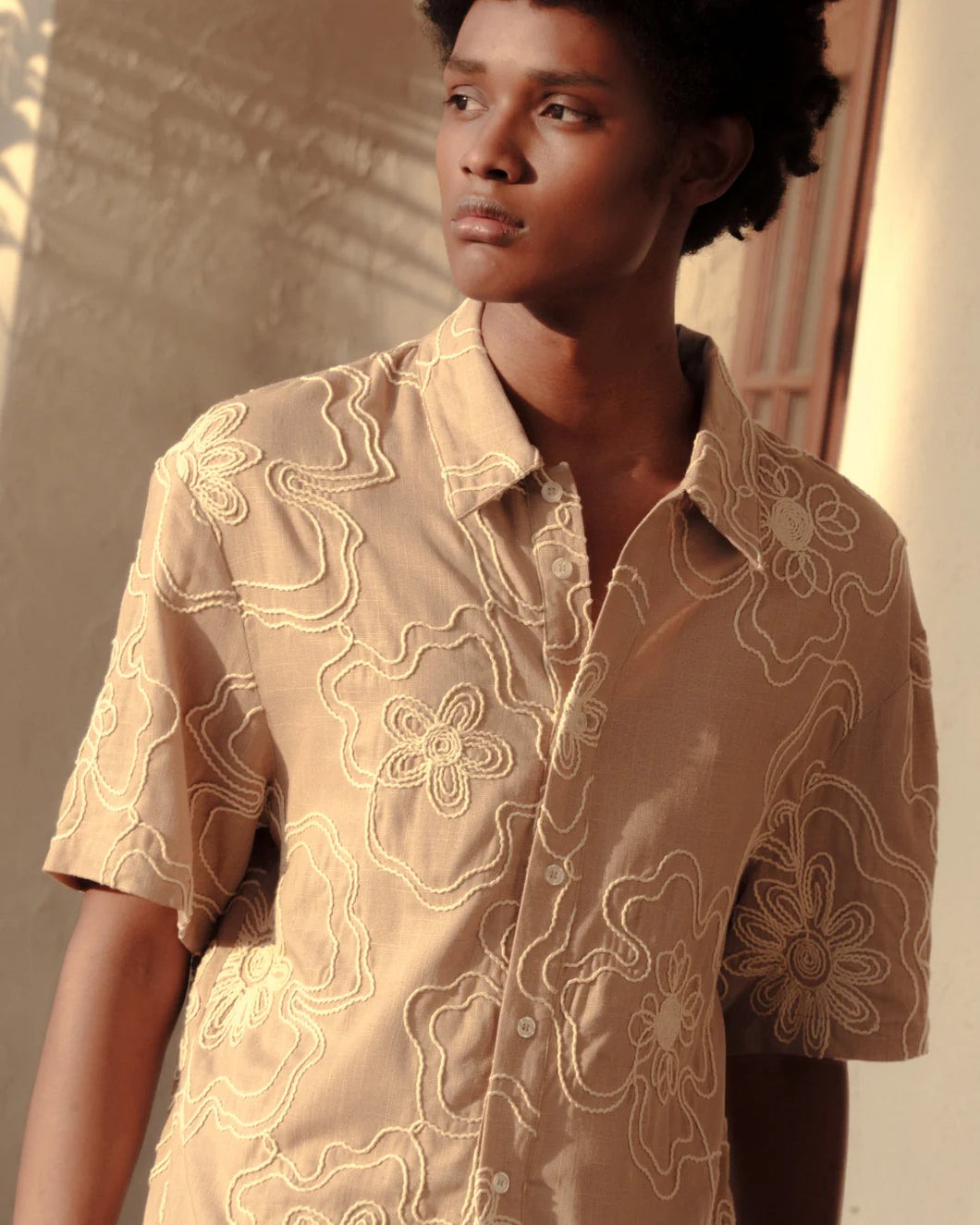 Krost Havana Embroidered Short Sleeve Shirt