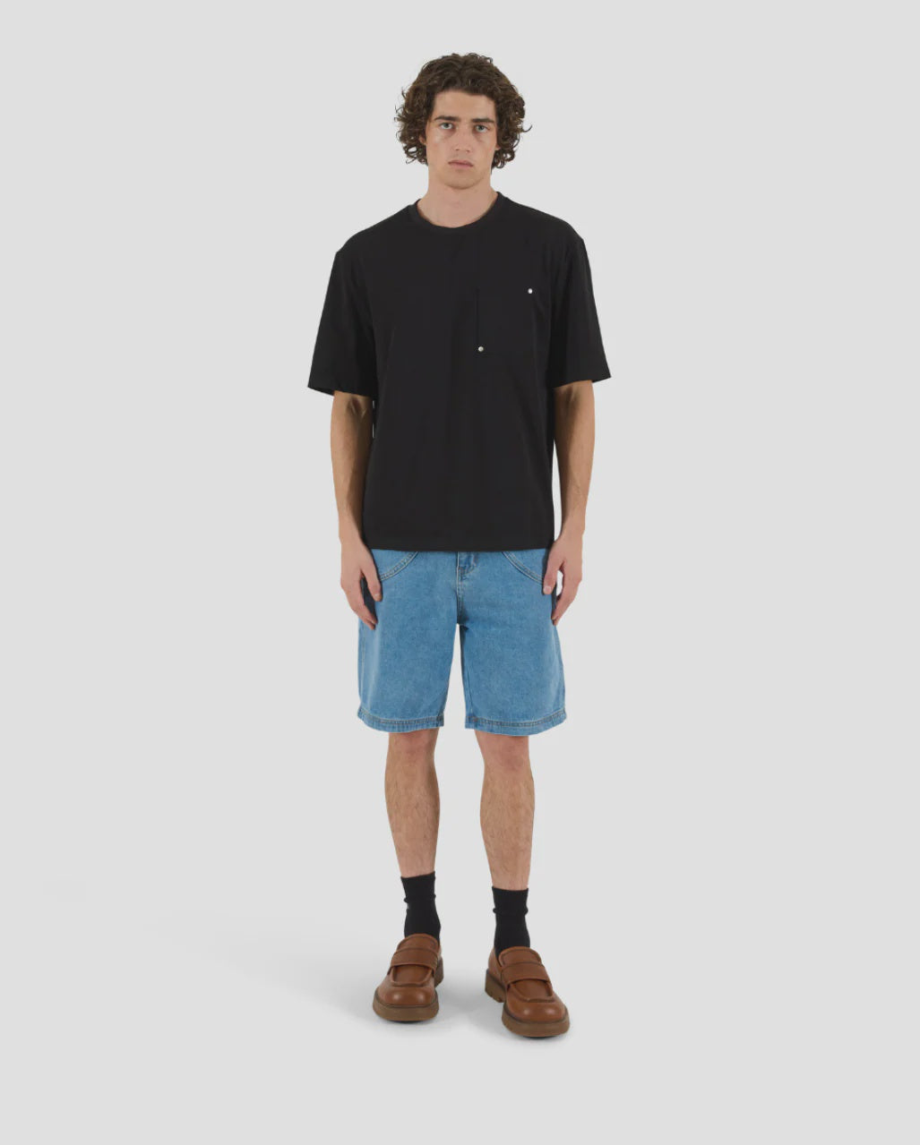 Krost Rivet Pocket Oversized Tee / Black