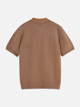 Load image into Gallery viewer, SCOTCH &amp; SODA Structured Knitted Regular-Fit Polo
