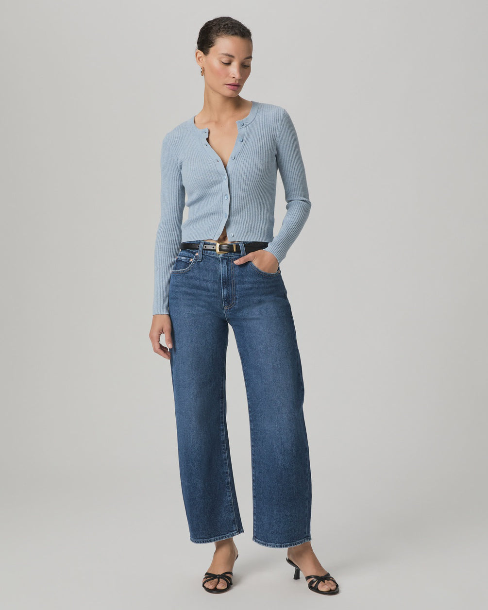 Paige Arellia Ankle High Rise Barrel Leg