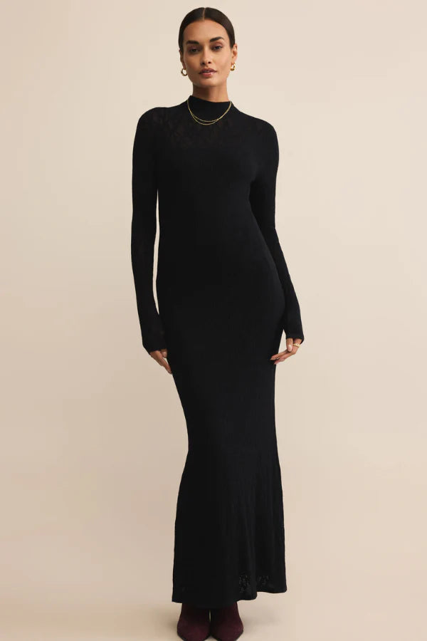 Z Supply Aden Sweater Dress / Black