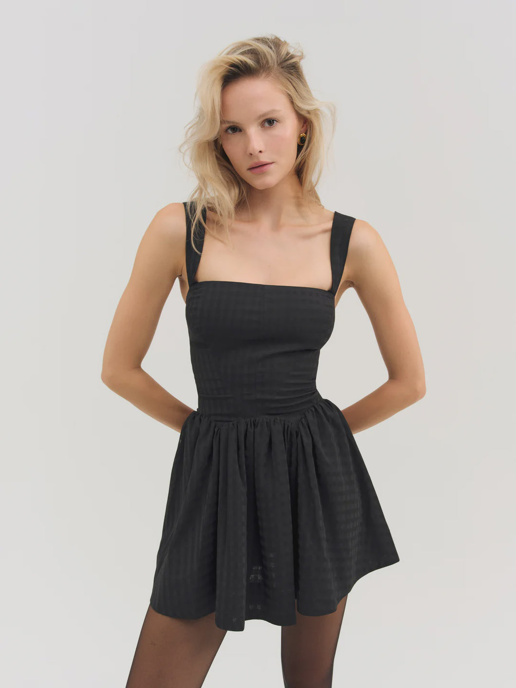 For Love and Lemons Ginny Ginham Mini Dress