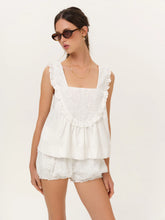 Load image into Gallery viewer, For Love &amp; Lemons Laura Eyelet Top
