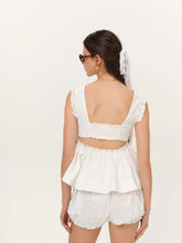 Load image into Gallery viewer, For Love &amp; Lemons Laura Eyelet Top
