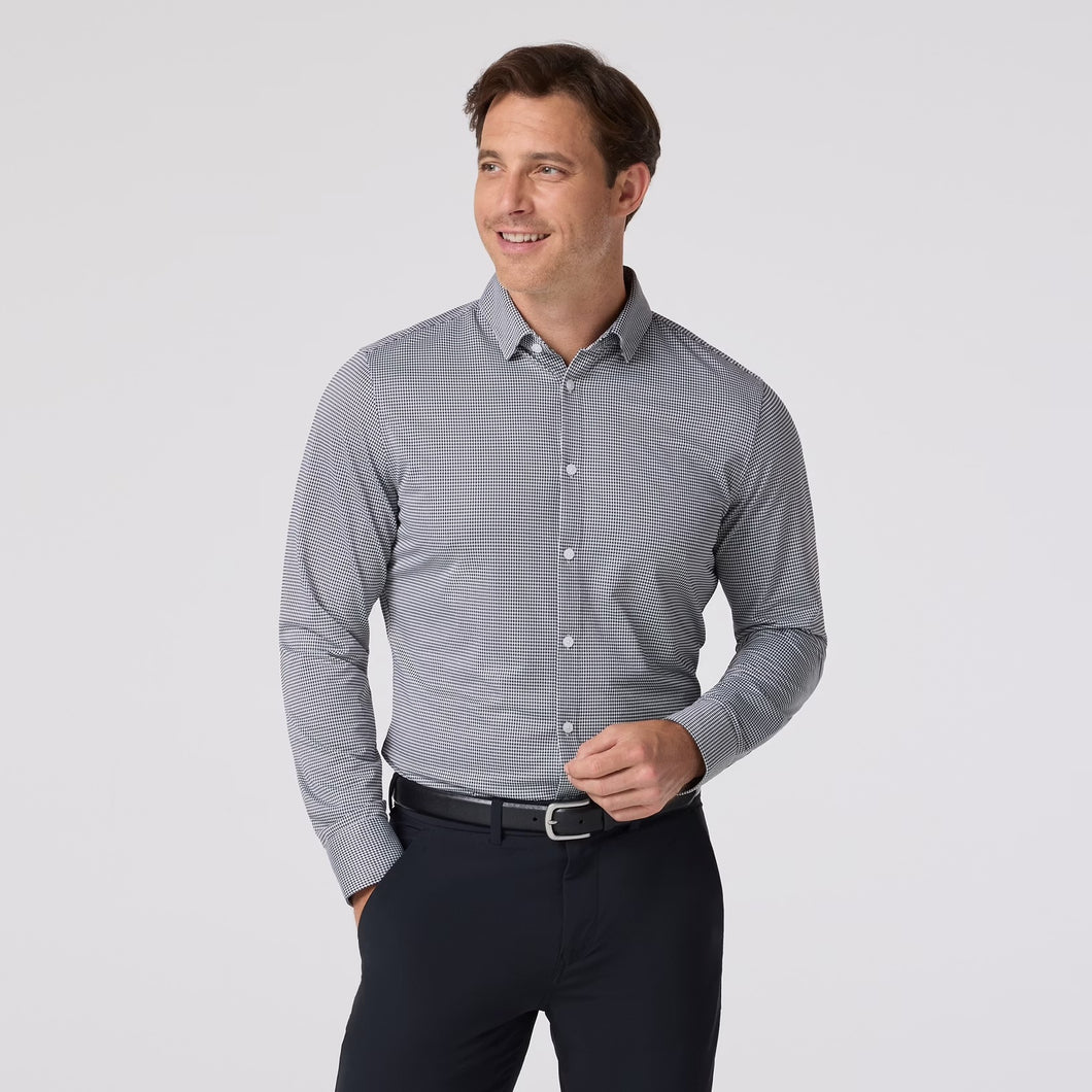 Mizzen + Main Halyard LS Dress Shirt / Black Peter Gingham