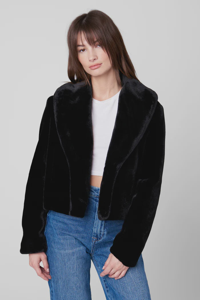 BLANKNYC Be My Guest Faux Fur Jacket