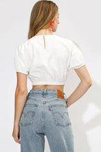 Load image into Gallery viewer, Adelyn Rae Freya Crocket Detail Crop Top
