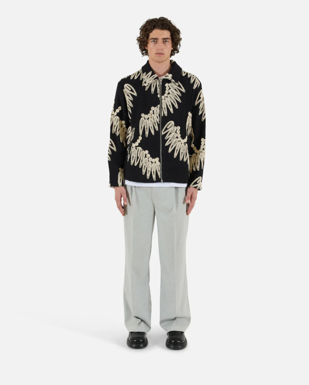 Krost Palmetto Embroidered Zip Jacket