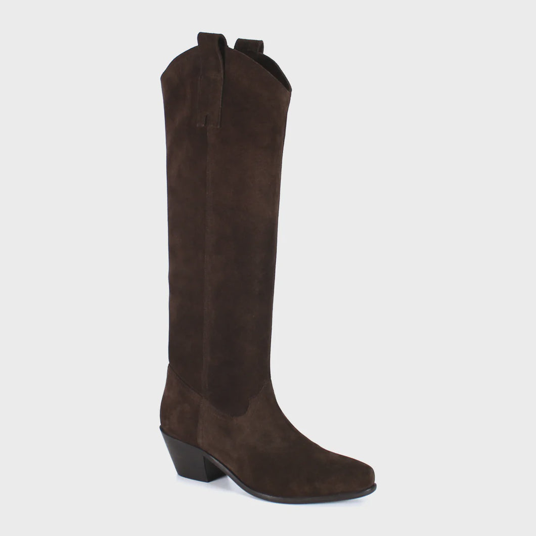 Diba True Ame Thyst Suede Boots / Dark Brown