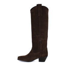 Load image into Gallery viewer, Diba True Ame Thyst Suede Boots / Dark Brown
