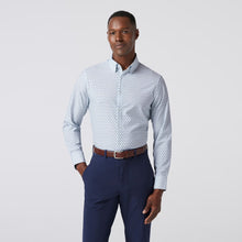 Load image into Gallery viewer, Mizzen + Main Leeward LS Dress Shirt / Sky Dotted Leaf
