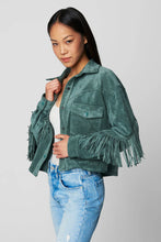 Load image into Gallery viewer, Blank NYC Olive Branch Shacket / Teal

