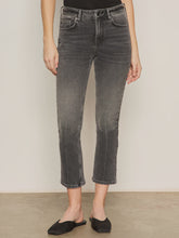 Load image into Gallery viewer, Sanctuary Astra Kick Crop Jean in Washed Black
