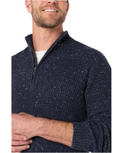 Load image into Gallery viewer, Liverpool Donegal Rib 1/4 Zip Sweater / Indigo Blue
