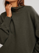 Load image into Gallery viewer, Free People WTF Torres Roll Neck Sweater / Army

