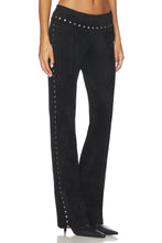 Load image into Gallery viewer, Amanda Uprichard Black Suede Regency Pants
