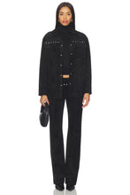 Load image into Gallery viewer, Amanda Uprichard Black Suede Regency Pants
