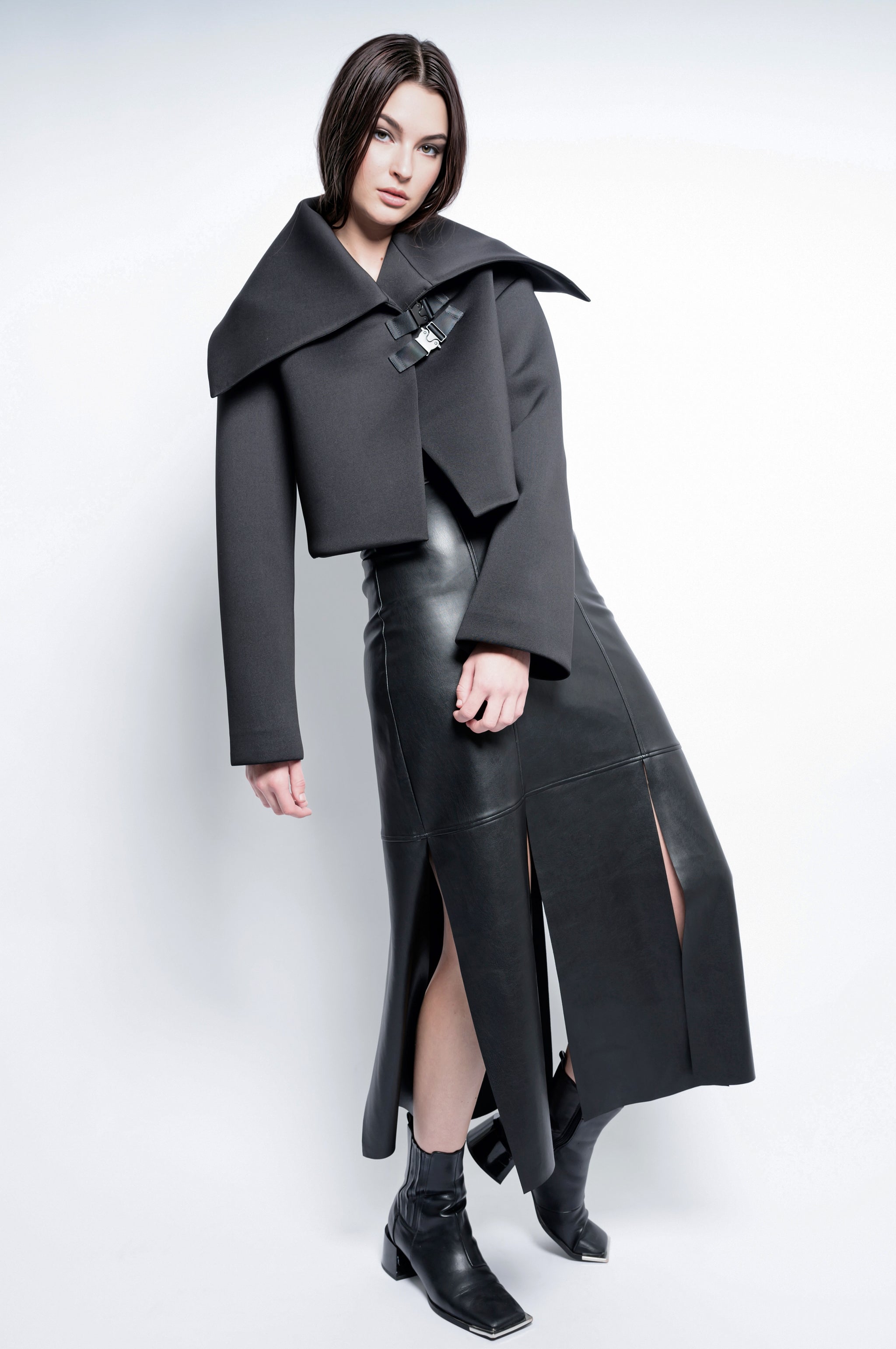 Article X Leather Panel Skirt – Posh Boutique Nashville