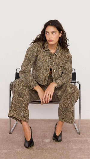 MINKPINK Anouk Crop Jacket / Animal